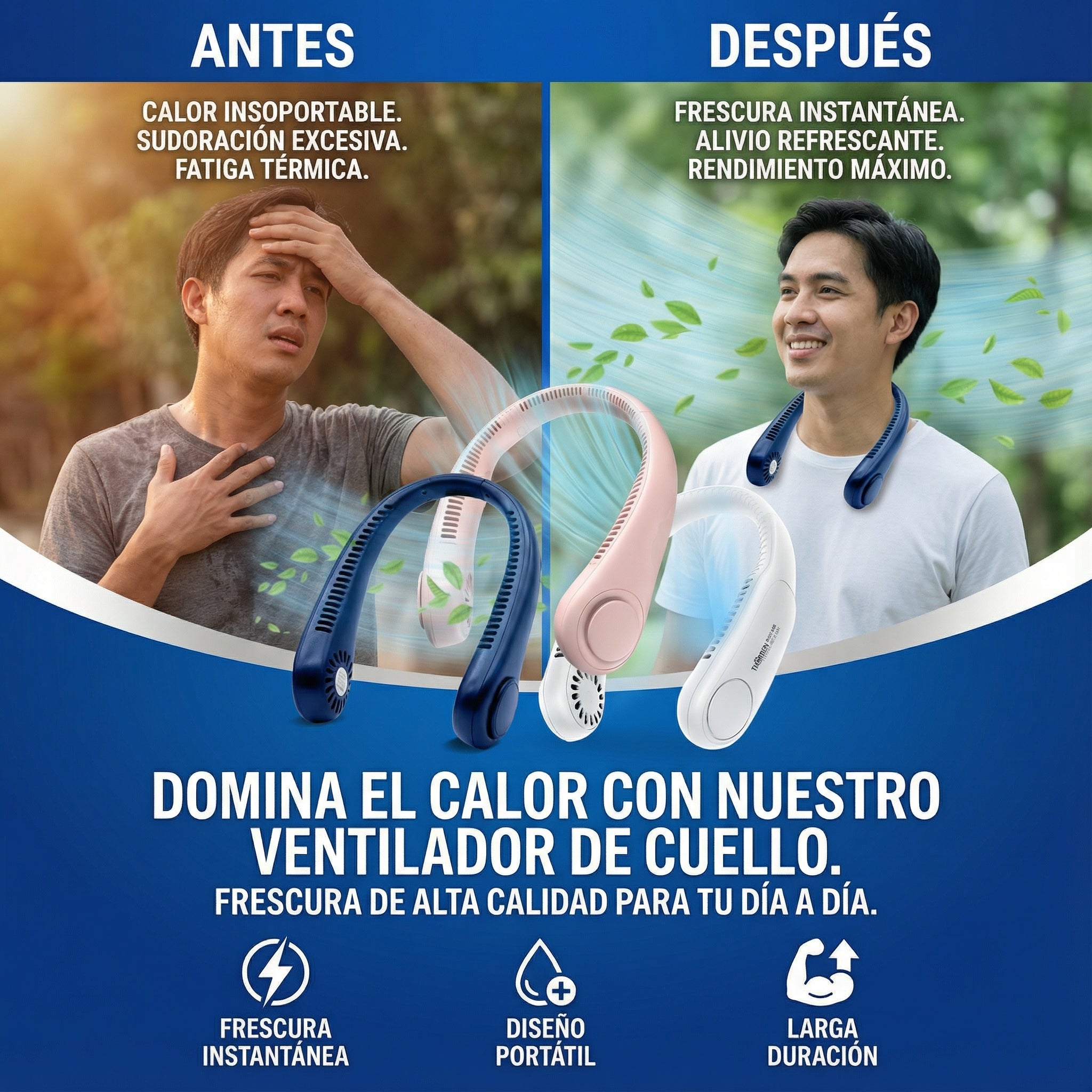 Ventilador Portatil para Cuello